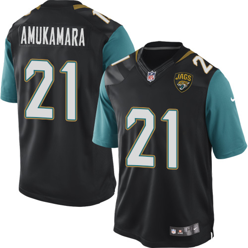 Youth Elite Prince Amukamara Nike Jersey Black Alternate - #21 NFL Jacksonville Jaguars